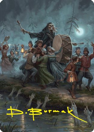 Image of Blasphemous Edict Art Card (35/54) (Gold-Stamped Signature) [Foundations Art Series]