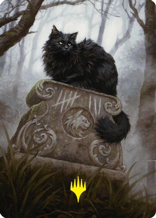 Image of Nine-Lives Familiar 2 Art Card (36/54) (Gold-Stamped Planeswalker Symbol) [Foundations Art Series]