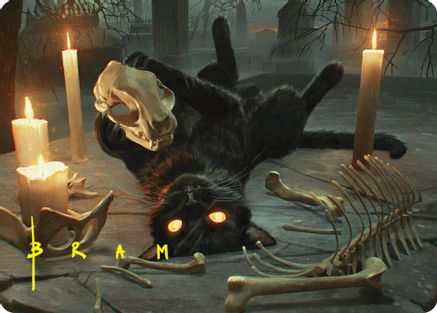 Image of Nine-Lives Familiar Art Card (8/54) (Gold-Stamped Signature) [Foundations Art Series]