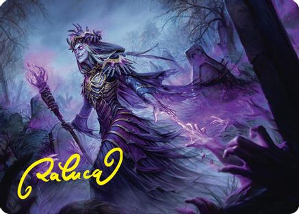 Image of Zul Ashur, Lich Lord Art Card (10/54) (Gold-Stamped Signature) [Foundations Art Series]