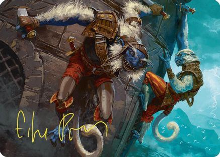 Image of Goblin Boarders Art Card (11/54) (Gold-Stamped Signature) [Foundations Art Series]
