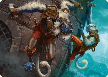 Image of Goblin Boarders Art Card (11/54) [Foundations Art Series]