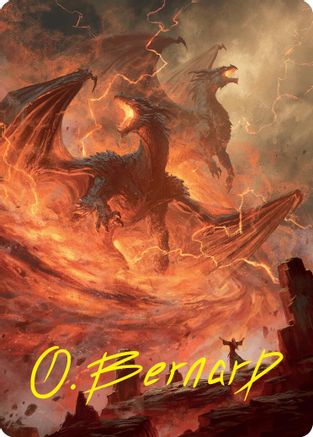 Image of Rite of the Dragoncaller Art Card (38/54) (Gold-Stamped Signature) [Foundations Art Series]