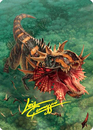 Image of Gigantosaurus Art Card (53/54) (Gold-Stamped Signature) [Foundations Art Series]