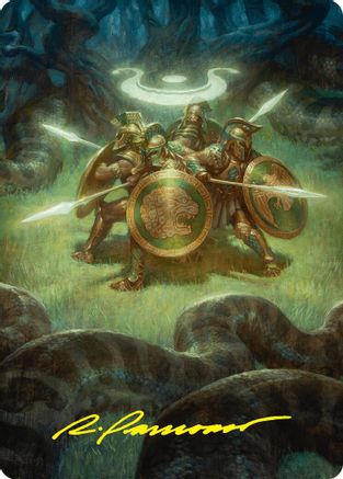Image of Anthem of Champions Art Card (47/54) (Gold-Stamped Signature) [Foundations Art Series]