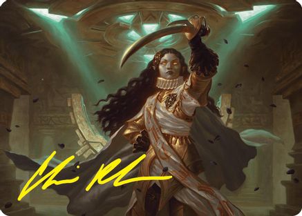 Image of Elenda, Saint of Dusk Art Card (15/54) (Gold-Stamped Signature) [Foundations Art Series]