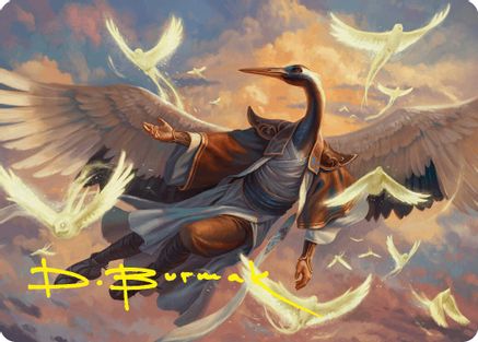Image of Kykar, Zephyr Awakener Art Card (16/54) (Gold-Stamped Signature) [Foundations Art Series]