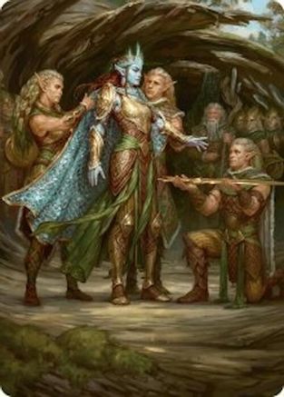 Image of Lathril, Blade of the Elves Art Card (48/54) [Foundations Art Series]