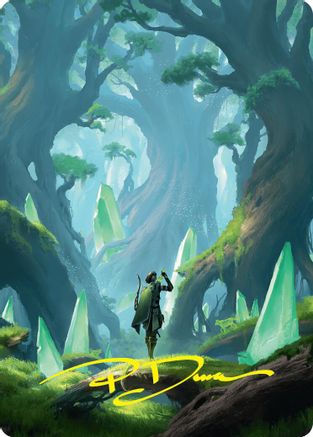 Image of Forest Art Card (25/54) (Gold-Stamped Signature) [Foundations Art Series]