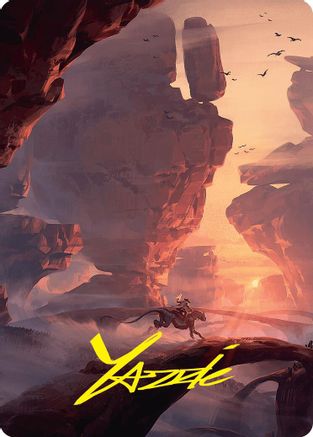 Image of Mountain Art Card (24/54) (Gold-Stamped Signature) [Foundations Art Series]