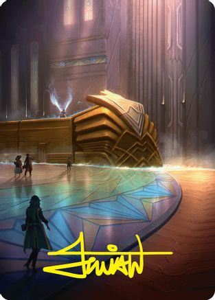 Image of Plains Art Card (21/54) (Gold-Stamped Signature) [Foundations Art Series]