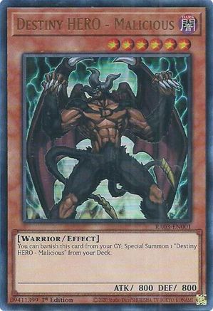 Image of Destiny HERO - Malicious (UR) [RA03-EN001] Ultra Rare