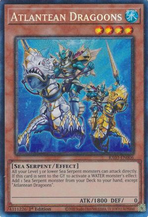 Image of Atlantean Dragoons (CR) [RA03-EN006] Prismatic Collector's Rare
