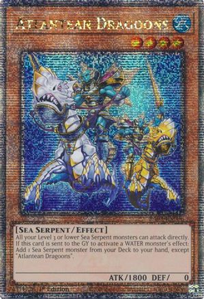 Image of Atlantean Dragoons (Quarter Century Secret Rare) [RA03-EN006] Quarter Century Secret Rare