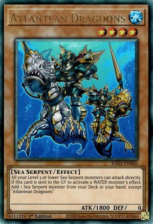 Image of Atlantean Dragoons (UTR) [RA03-EN006] Prismatic Ultimate Rare