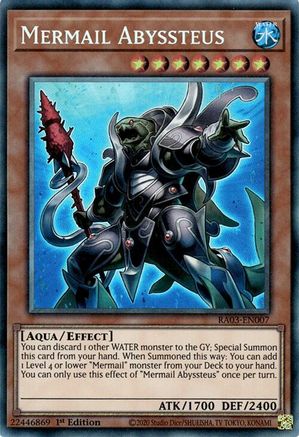 Image of Mermail Abyssteus (CR) [RA03-EN007] Prismatic Collector's Rare