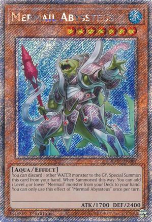 Image of Mermail Abyssteus (Platinum Secret Rare) [RA03-EN007] Platinum Secret Rare