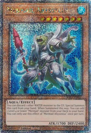 Image of Mermail Abyssteus (Quarter Century Secret Rare) [RA03-EN007] Quarter Century Secret Rare