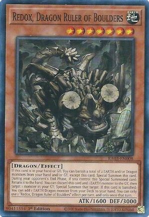 Image of Redox, Dragon Ruler of Boulders [RA03-EN008] Super Rare