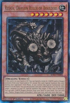 Image of Redox, Dragon Ruler of Boulders (UTR) [RA03-EN008] Prismatic Ultimate Rare