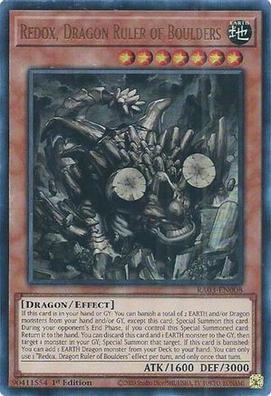 Image of Redox, Dragon Ruler of Boulders (UR) [RA03-EN008] Ultra Rare