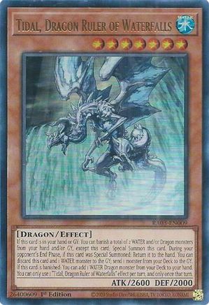 Image of Tidal, Dragon Ruler of Waterfalls (UR) [RA03-EN009] Ultra Rare