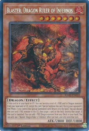 Image of Blaster, Dragon Ruler of Infernos (Secret Rare) [RA03-EN010] Secret Rare