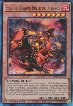 Image of Blaster, Dragon Ruler of Infernos (UTR) [RA03-EN010] Prismatic Ultimate Rare
