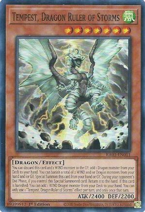 Image of Tempest, Dragon Ruler of Storms [RA03-EN011] Super Rare