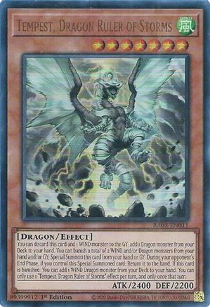 Image of Tempest, Dragon Ruler of Storms (UR) [RA03-EN011] Ultra Rare
