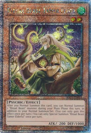 Image of Ritual Beast Tamer Elder (Quarter Century Secret Rare) [RA03-EN012] Quarter Century Secret Rare