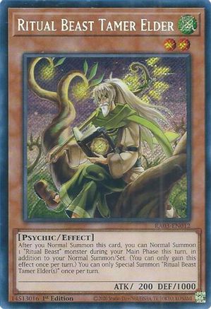 Image of Ritual Beast Tamer Elder (Secret Rare) [RA03-EN012] Secret Rare