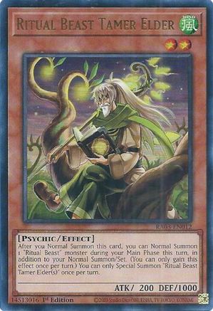 Image of Ritual Beast Tamer Elder (UR) [RA03-EN012] Ultra Rare