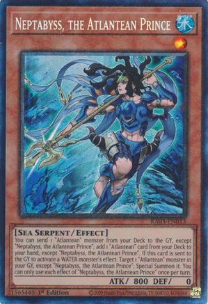 Image of Neptabyss, the Atlantean Prince (CR) [RA03-EN013] Prismatic Collector's Rare