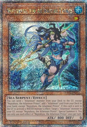 Image of Neptabyss, the Atlantean Prince (Quarter Century Secret Rare) [RA03-EN013] Quarter Century Secret Rare