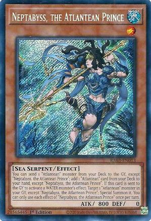 Image of Neptabyss, the Atlantean Prince (Secret Rare) [RA03-EN013] Secret Rare