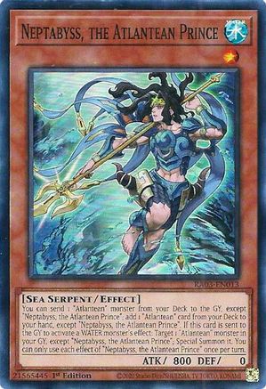 Image of Neptabyss, the Atlantean Prince [RA03-EN013] Super Rare