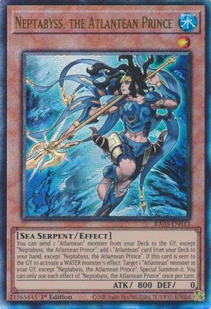 Image of Neptabyss, the Atlantean Prince (UTR) [RA03-EN013] Prismatic Ultimate Rare