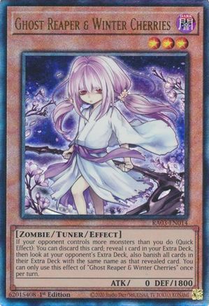 Image of Ghost Reaper & Winter Cherries (Alternate Art) (PUR) [RA03-EN014] Prismatic Ultimate Rare