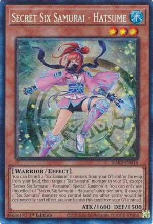 Image of Secret Six Samurai - Hatsume (CR) [RA03-EN016] Prismatic Collector's Rare