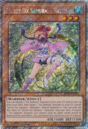 Image of Secret Six Samurai - Hatsume (Platinum Secret Rare) [RA03-EN016] Platinum Secret Rare