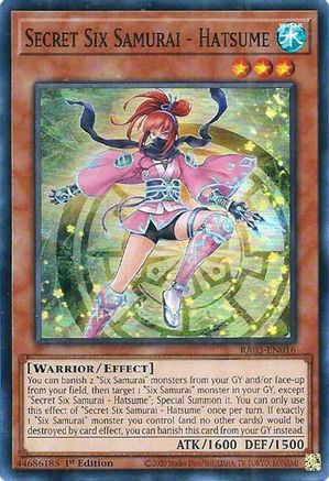 Image of Secret Six Samurai - Hatsume [RA03-EN016] Super Rare