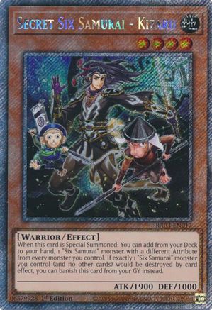Image of Secret Six Samurai - Kizaru (Platinum Secret Rare) [RA03-EN017] Platinum Secret Rare