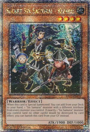 Image of Secret Six Samurai - Kizaru (Quarter Century Secret Rare) [RA03-EN017] Quarter Century Secret Rare