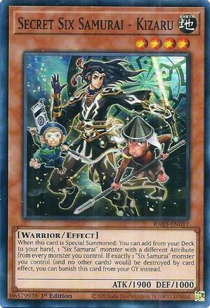 Image of Secret Six Samurai - Kizaru [RA03-EN017] Super Rare
