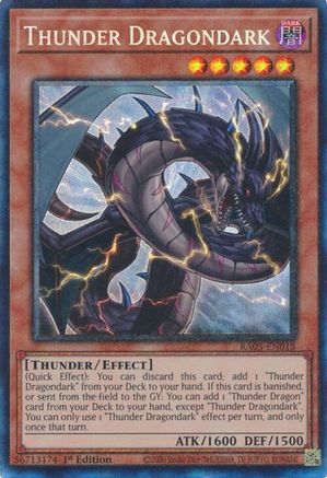 Image of Thunder Dragondark (CR) [RA03-EN018] Prismatic Collector's Rare