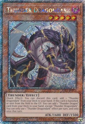 Image of Thunder Dragondark (Platinum Secret Rare) [RA03-EN018] Platinum Secret Rare