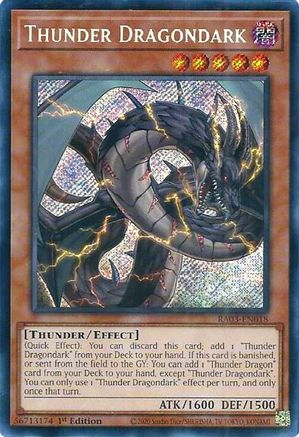 Image of Thunder Dragondark (Secret Rare) [RA03-EN018] Secret Rare