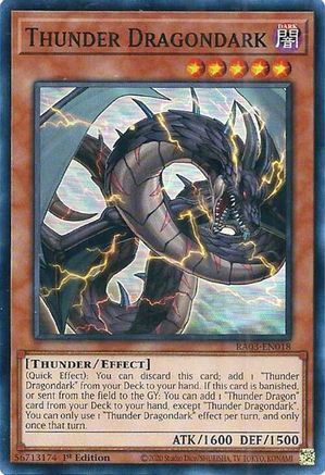 Image of Thunder Dragondark [RA03-EN018] Super Rare