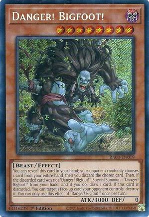 Image of Danger! Bigfoot! (Secret Rare) [RA03-EN019] Secret Rare